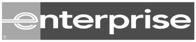 A rectangular logo with a black and gray background, displaying the word 